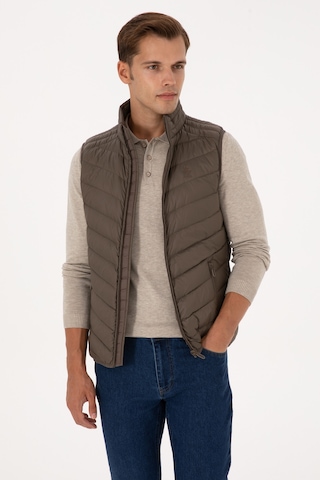 U.s. Polo Assn. Erkek Vizon Yelek Dokuma 50310045-vr052 Vizon