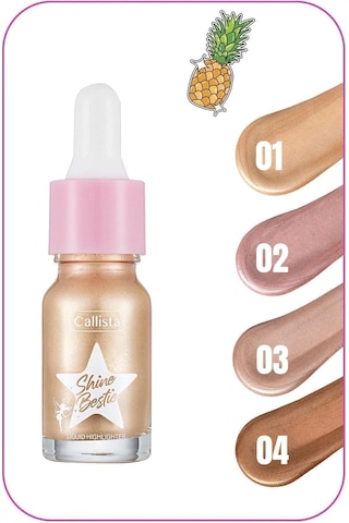 Callista Shine Bestie Highlighter Işıltılı Likit Aydınlatıcı - 01 Glam Pixie
