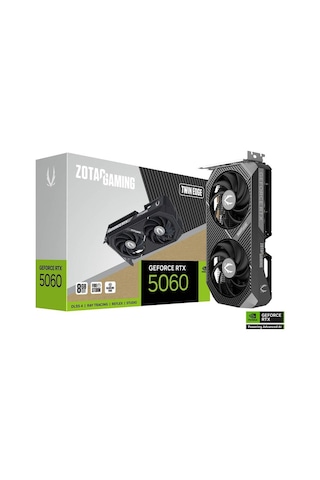 Zotac Rtx5060 8gb Gddr7 128bıt 3xdp/hdmı Geforce Rtx 5060 Gamıng Twın Edge