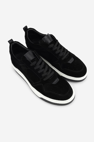 Valmenti Erkek Hakiki Deri Siyah Süet Sneakers & Spor Ayakkabı 1212 2507 Erk Ayk Y26 Sıyah Suet