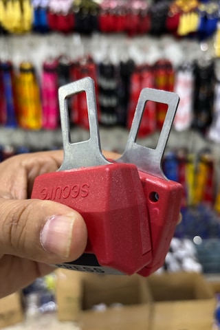 Emniyet Kemeri Uzatıcı Aparat, Evrensel Uyumlu, Kırmızı Renk