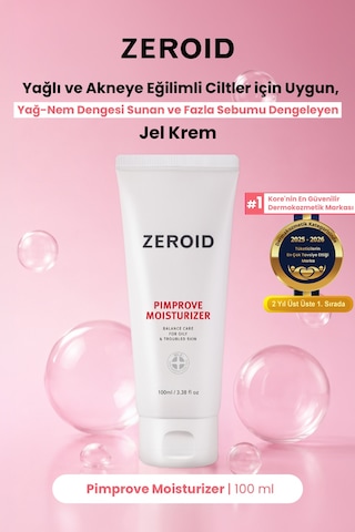 Akneye Eğilimli Ciltler İçin Yağ-nem Dengesi Sunan Jel Krem Zeroıd Pimprove Moisturizer