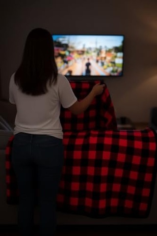Tv Battaniyesi Kırmızı Diğer