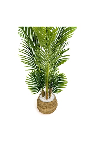 Biçiçek Yapay Areka Palmi̇yesi̇ 130 Cm Geoi̇t Hasir Saksıda