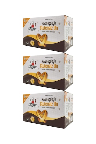 Sinangil Glutensiz Un 15KG (15000GR) Kutu Karabuğdaylı (3PK*5Kg)