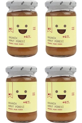 4'lü Organik Armut Püresi 100 G +4 Ay
