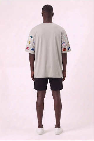 Blow Up Bengals Gri Oversize Erkek T-shirt 142873 SİYAH