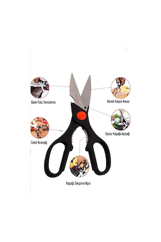 Çok Amaçlı Mutfak Makası Paslanmaz Çelik Pizza Börek Tavuk Kesici