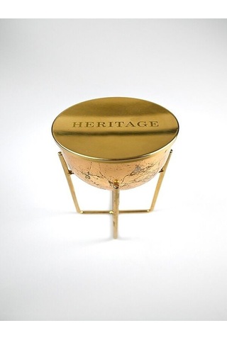 Altın Rengi Metal Ayaklı Dekoratif Mum Tutacağı 20 X 8.5 Cm