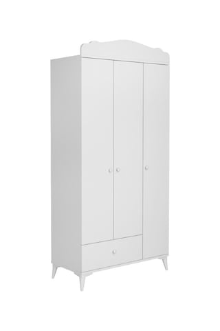 Baby Darling Sansa 3 Kapaklı Dolap Beyaz Beyaz