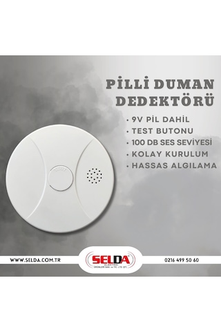 Sd-60 Pilli Duman Dedektörü, 9v Evimdeyokyok