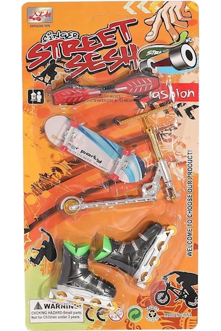 Kzl-012-a7 Kartela Kaykay Paten Scooter Oyun Seti - 1 Adet Stokta Olan Gönderilir Turuncu