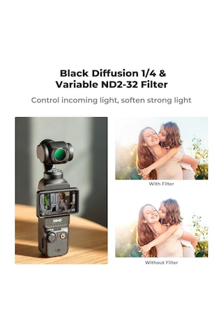 K&f Concept Magnetic Nd2-nd32 & Black Mist 1/4 Djı Osmo Pocket