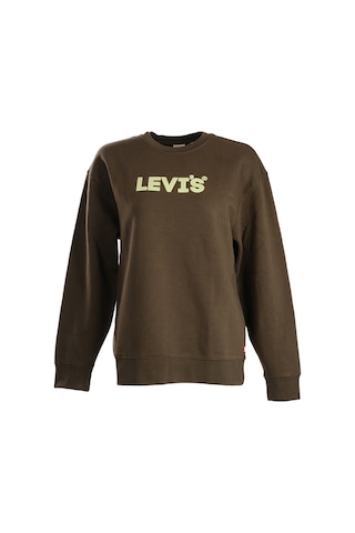 Levi's Erkek Oversize Sweatshirt - Günlük Kullanım - Rahat Kumaş Yeşil