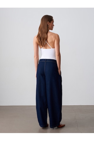 Dilvin 72314 Pamuk Baggy Pantolon-lacivert 34