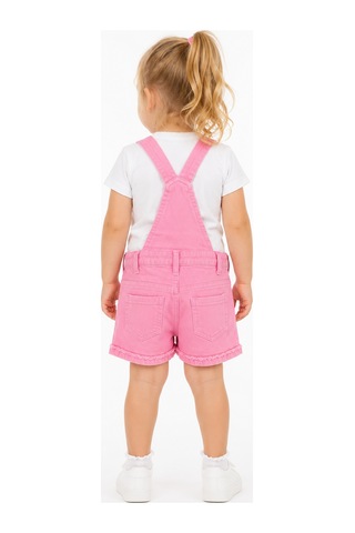 Babyhola %100 Pamuk Pembe Kot Salopet 9132