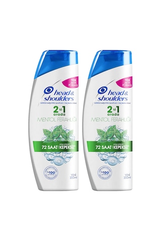 Head & Shoulders 2 in 1 Mentol Ferahlığı 72 Saat Kepeksiz Şampuan 2 x 350 ML