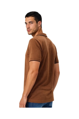 Arma Ar-ma Erkek Polo Yaka Tişört Baskisiz Basic Yaka Fermuarli Örme Kumaş Regular Fit %100 Pamuk 30/1 Çift Toplama Penye Pike Y31374356602 Kahverengi-k7