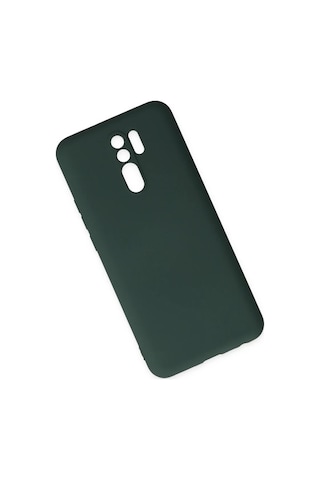 Northcity Xiaomi Redmi 9 Uyumlu Kılıf Nano İçi Kadife Silikon - Koyu Yeşil