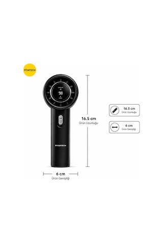 Dd5013 Dijital Göstergeli Ultra Yüksek Hızlı Mini El Fanı 100 Vites Ayarlı Taşınabilir Nesil Usb Vantilatör