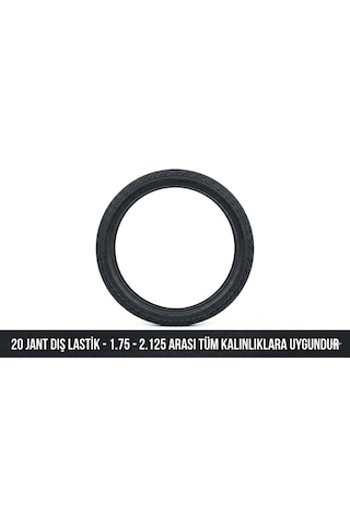 20 Jant Bisiklet Dış Lastik 20 X 2.125 - Dişsiz Asfalt Yol Tipi 1 Adet