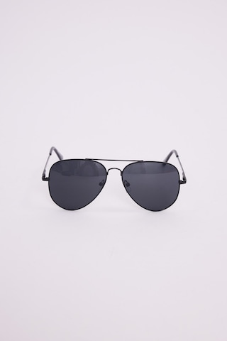 Unisex Oval Damla Model Çerçeveli Siyah Uv 400 Korumalı Güneş Gözlüğü-51231 Çok Renkli
