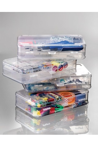 Periboia Hobi Kutusu - İki Katlı Çok Renkli