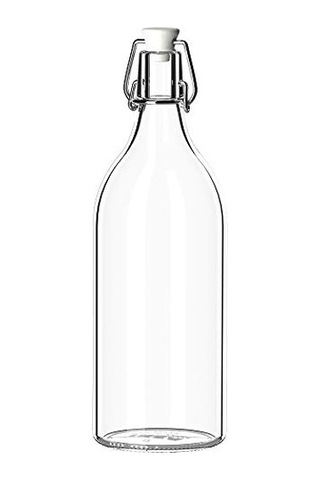 Şeffaf Cam Şişe Tıpalı Yağ Sirke Içecek Bira Su Kombucha Kefir Soda Için Sallanan Şişeler 481 Ml Çok Renkli