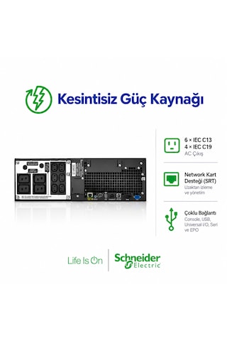 Apc Akıllı-ups Srt 5000va Rm 230v