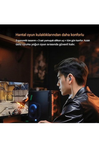 Kz Gale Kulak İçi Monitör Çift Mikrofonlu Oyuncu Kulaklığı Gale