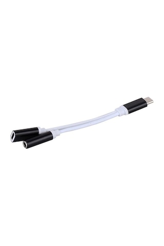 Type C To 3.5mm Stereo Kulaklık Şarj Çevirici Dönüştürücü Adaptör