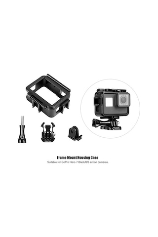 Ebitda Telesın Koruyucu Çerçeve Montaj Kenar Kutu Spor Kamerası Kabuk Kutu Hızlı Salınım Klipsi Vida Aksesuarları Değiştirme Gopro Hero 7 Black/6/5 Aksiyon Kamerası İçin Çok Renkli Çok Renkli