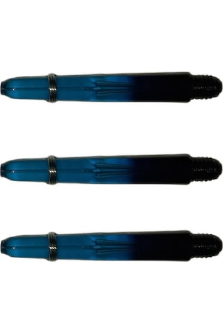 5 Set 15 Adet 35mm Mavi-siyah Polikarbon Şeffaf Dart Shaft-şaft