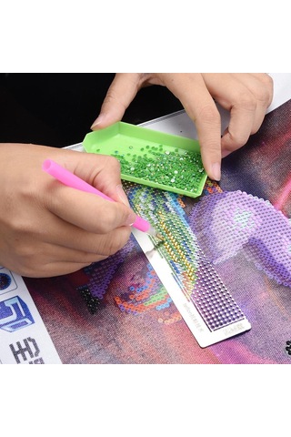 Xiyyadms Elmas Boyama İçin Paslanmaz Çelik Cetvel - Mükemmel Hizalama Aracı Diğer