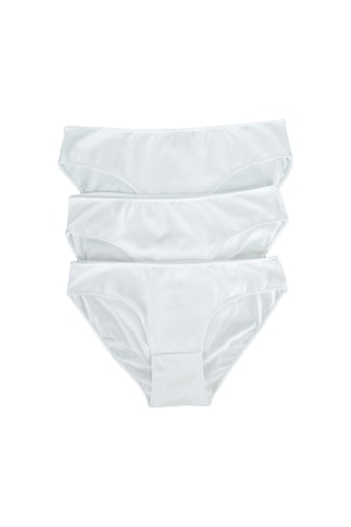Must Have 3'lü Organik Pamuk Slip Külot Beyaz