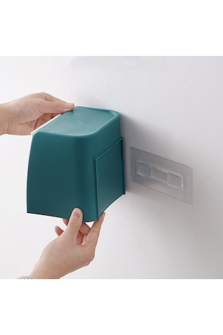 Jeemson Duvar Veya Masa Üstü Kullanıma Uygun Deliksiz Otomatik Geri Tepki Atık/ev Aletleri Saklama Kutusu Gri Gri