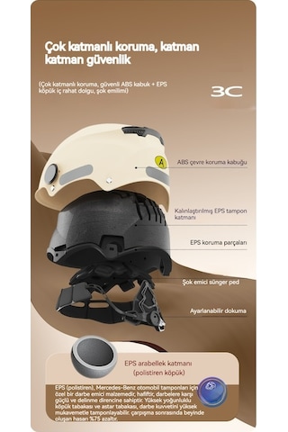 Eternal Luck Bk-309 Elektrikli Bisiklet Kaskı Dört Mevsim Açık Yarım Kask Siyah Beyaz