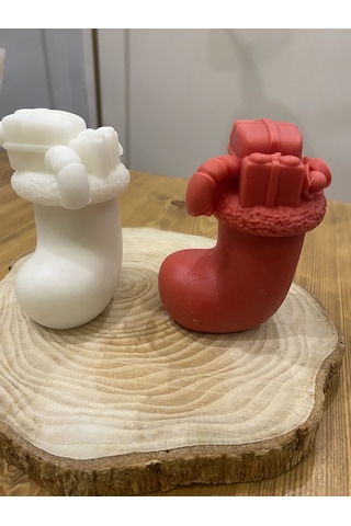 Yılbaşı Çorapı Mum