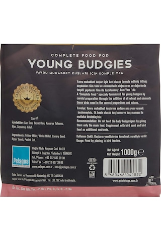 Gold Wings Premium Yavru Muhabbet Kuşu Yemi 1 Kg