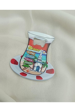 Magnet Açacak Gazoz Şişe Açacağı Mıknatıslı Buzdolabı Süsü Çay Bardak Tabak Kule Çok Renkli