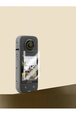 Insta360 X3 Aksiyon Kamera Uyumlu 2 Adet Şeffaf Ekran Koruyucu Nano Jelatin