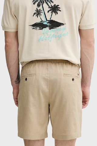 Tommy Hilfiger Bağlamalı Normal Bel Keten Bermuda Short Erkek Short Mw0mw44353 Aeg Bej