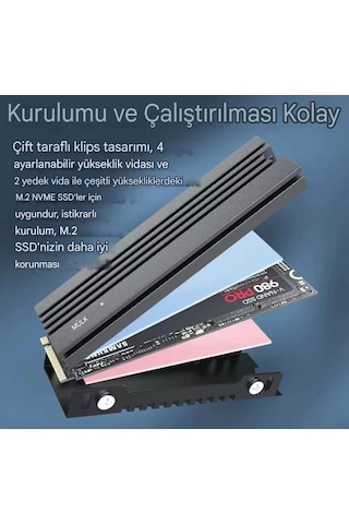 2280 M.2 Ssd Soğutucu Magnezyum Alüminyum Ps5/ps İcold 007