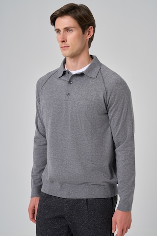 Morven Erkek Gri Trend Core Spun Polo Yaka Dynamic Fit Rahat Kesim Triko 26kc017009100 Gri Gri