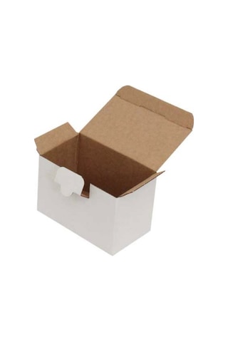 Izıvo Beyaz Kilitli Kargo Kutusu / Ebat: 12x7x8 Cm 100 Adet