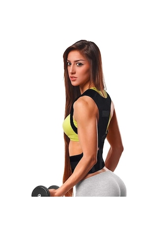 Unisex Bel Kemeri Manyetik Spor Korse Dik Duruş Korsesi Manyetik Bel Omuz Sırt Desteği