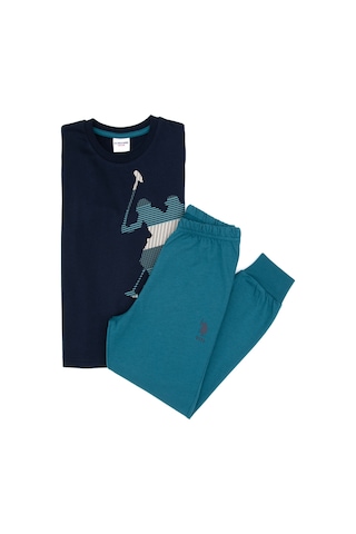 U.s. Polo Assn. Erkek Çocuk Lacivert Pijama Takım 50318687-vr033 Lacivert