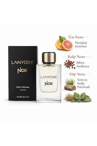 Lanyore Nox Elixir Erkek Parfüm Aromatik - Odunsu