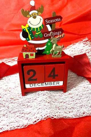 Yılbaşı Takvimi Ahşap Noel Süsü Takvim