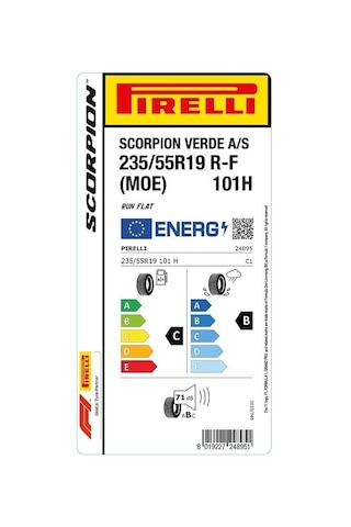 Pirelli 235/55 R19 101H Run Flat Scorpion Verde All Seasons Moe Dört Mevsim Lastiği 2024